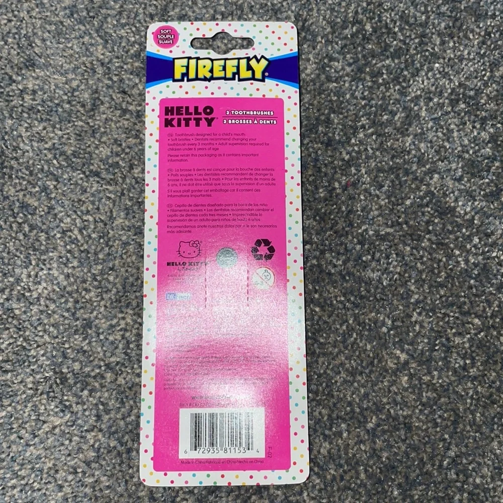 Firefly Hello Kitty Toothbrushes 🪥 3 Pack